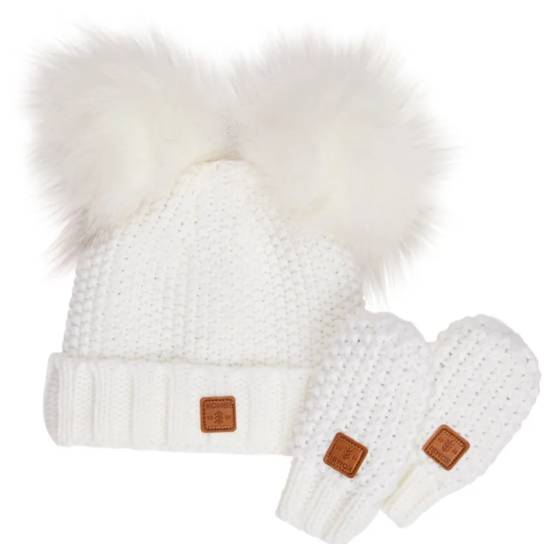 Adorable Knit Toque and Mittens Set - Infants