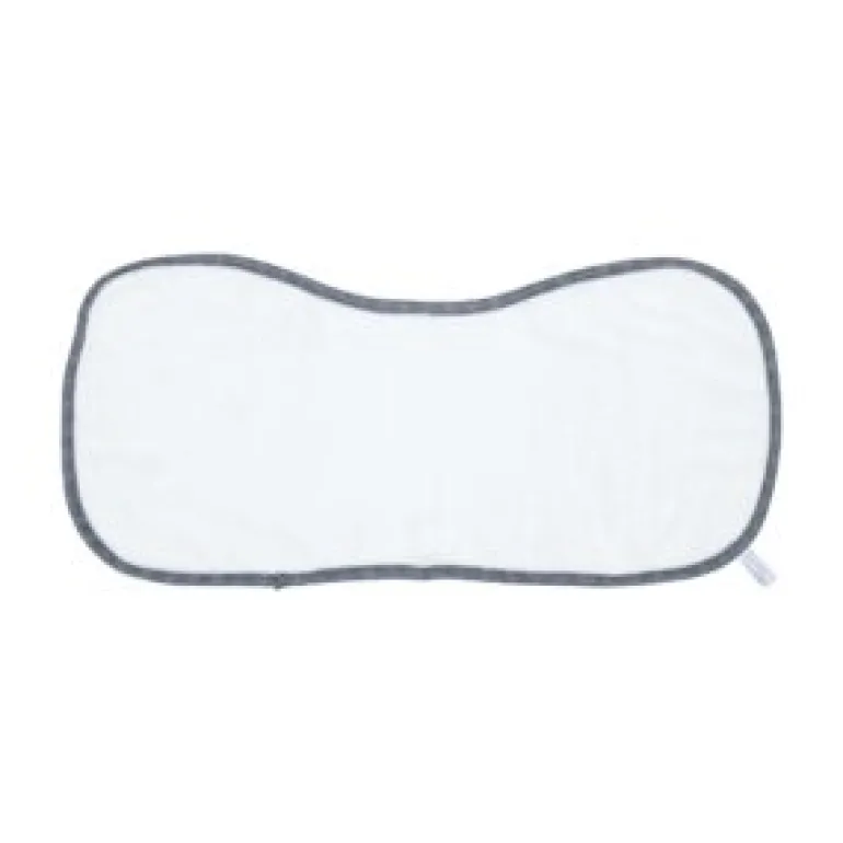 Bamboo Burp Cloth - White/Blue