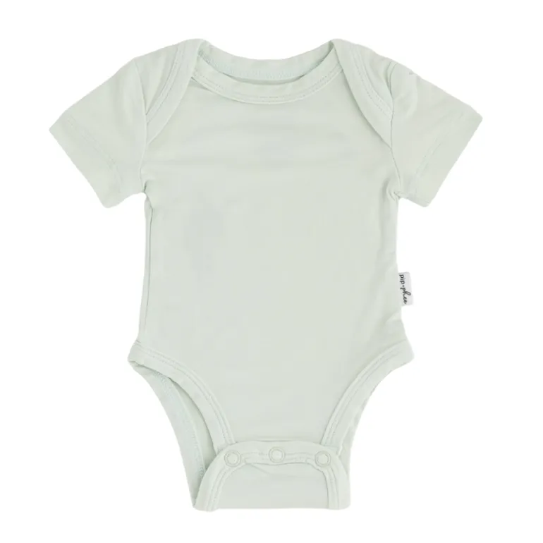 Bamboo Short Sleeve Bodysuits - Solids