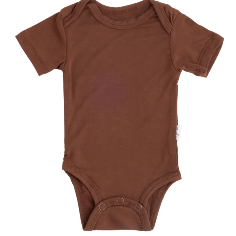 Bamboo Short Sleeve Bodysuits - Solids