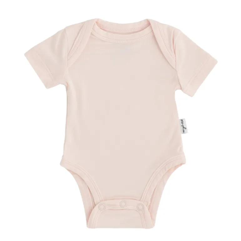Bamboo Short Sleeve Bodysuits - Solids