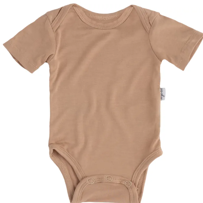 Bamboo Short Sleeve Bodysuits - Solids