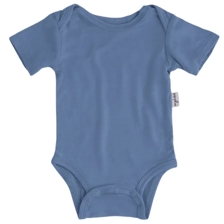 Bamboo Short Sleeve Bodysuits - Solids