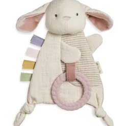 Bitzy Crinkle Sensory Crinkle Toy with Teether