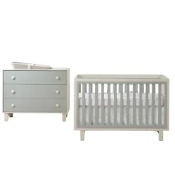 Bjorn Convertible Crib and 3-Drawer Dresser Combo