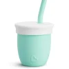 C'est Silicone 4 oz Training Cup with Staw - Mint