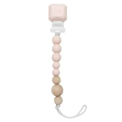 Colour Pop Silicone & Wood Pacifier Clips
