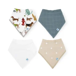 Cotton Muslin + Fleece Bandana Bib