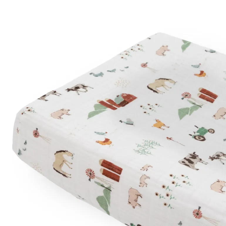 Cotton Muslin Changing Pad Cover