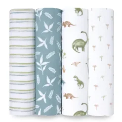 Cotton Muslin Swaddles - 4 Pack