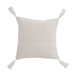 Crochet Pillow With Tassels