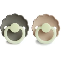 Daisy Silicone Pacifiers - 2 Pack