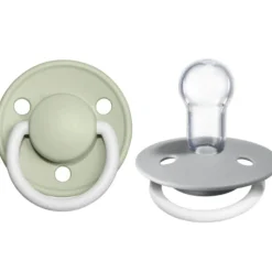 De Lux Silicone Natural Pacifier - 2 Pack