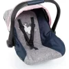 Deluxe Doll's Car Seat With Canopy - Grey