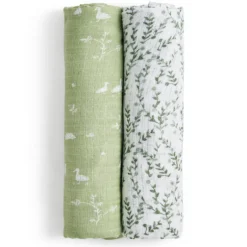 Essentials Silky Soft Muslin Swaddle - 2 Pack