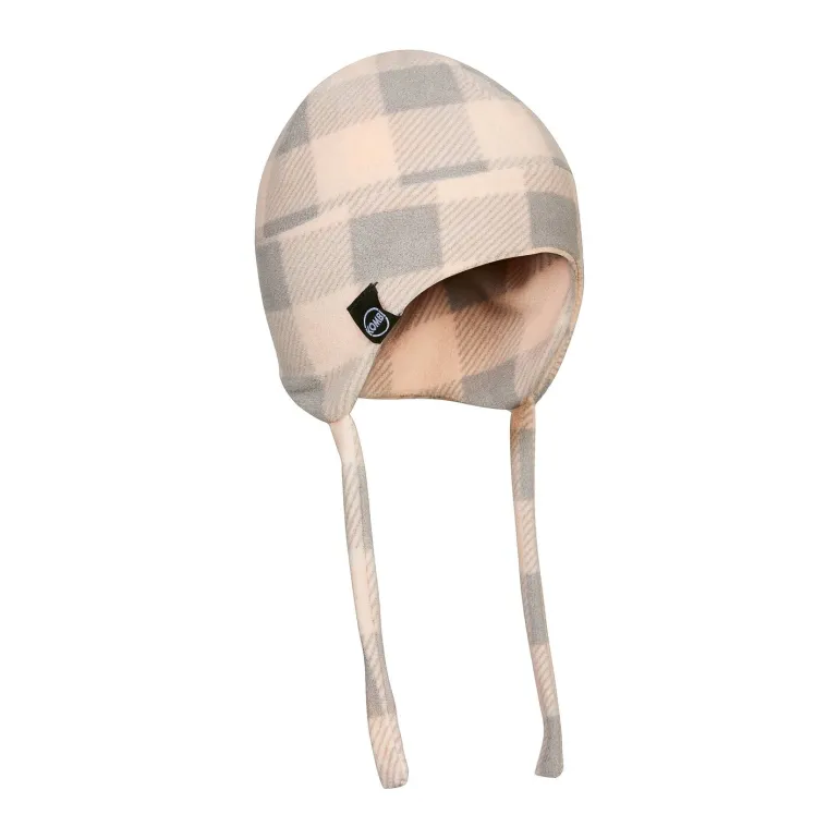 Fleece Plaid Beanie