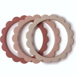 Flower Teething Bracelet - 3 Pack