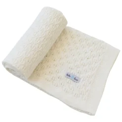 Knit Leaf Baby Blanket