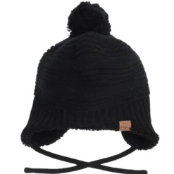 Knitted Pom Pom Hat