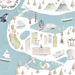 Luxe Muslin Quilt - World Cities
