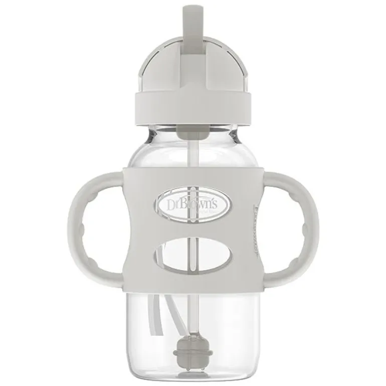 Milestones Narrow Sippy Straw Bottle with Silicone Handles