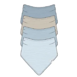 Muslin Bandana Bibs - 4 Pack