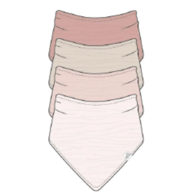 Muslin Bandana Bibs - 4 Pack