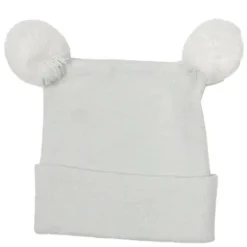 Newborn Knitted Double PomPom Hat
