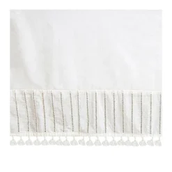 Off-White Boho Crib Skirt