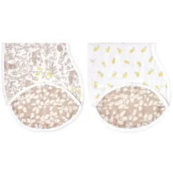 Organic Cotton Burpy Bibs - 2 Pack