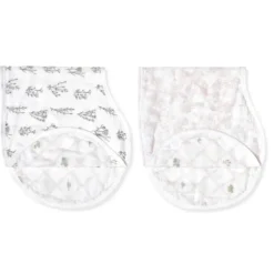 Organic Cotton Burpy Bibs - 2 Pack