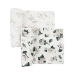 Organic Cotton Muslin Swaddle Blanket - 2 Pack