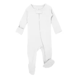 Organic Zipper Footed Sleeper - Solids