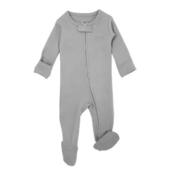 Organic Zipper Footed Sleeper - Solids