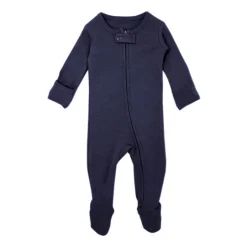 Organic Zipper Footed Sleeper - Solids