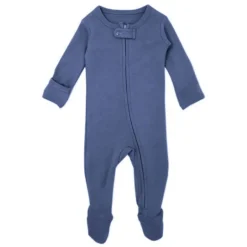 Organic Zipper Footed Sleeper - Solids