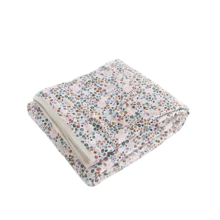 Original Cotton Muslin Quilt - Pressed Petals