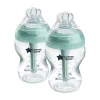 9oz Advanced Anti-Colic Baby Bottle with Slow Flow Breast-Like Nipple-2 Pack