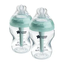 9oz Advanced Anti-Colic Baby Bottle with Slow Flow Breast-Like Nipple-2 Pack