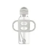 8oz Sippy Straw Bottle - Grey