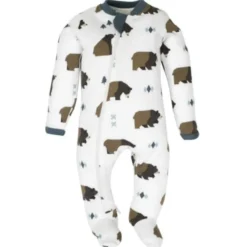 Patterned Organic Footed Sleepers
