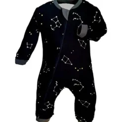 Patterned Organic Footed Sleepers