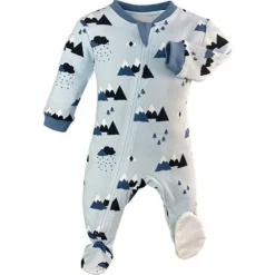 Patterned Organic Footed Sleepers
