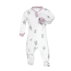 Patterned Organic Footed Sleepers