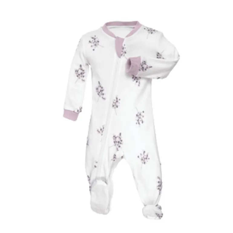 Patterned Organic Footed Sleepers