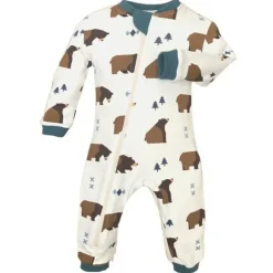 Patterned Organic Footless Sleepers