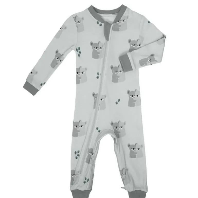 Patterned Organic Footless Sleepers