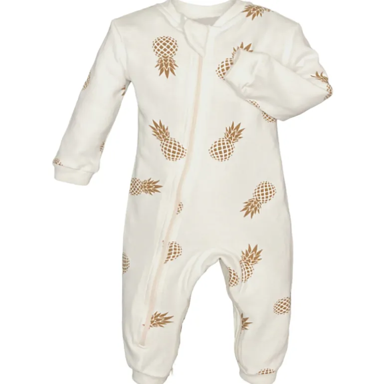 Patterned Organic Footless Sleepers