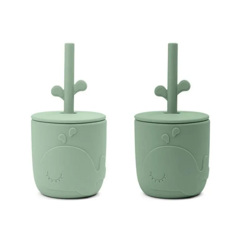 Peekaboo Straw Cup 2-pack Wally