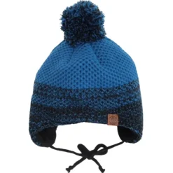 Pom Pom Two Tone Winter Hat